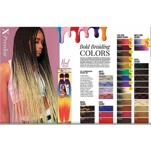 2X-pression Pre-stretched Braiding Hair 48"