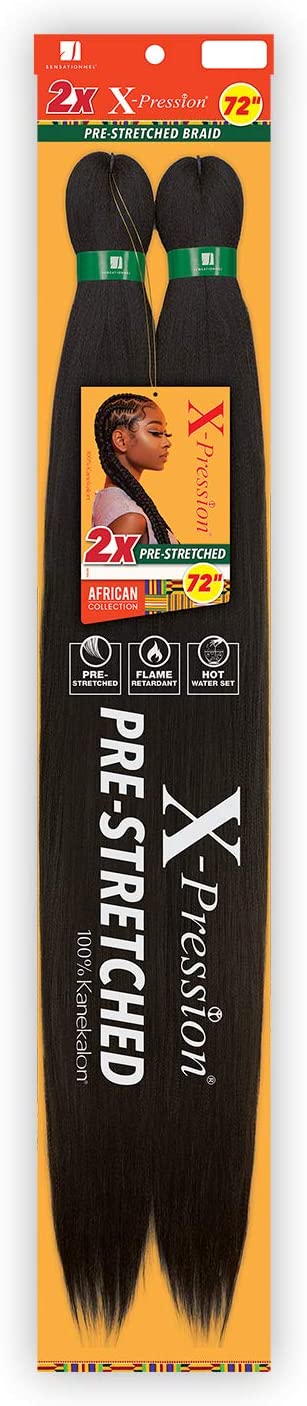 2X XPRESSION BRAID BRAIDING HAIR 72"