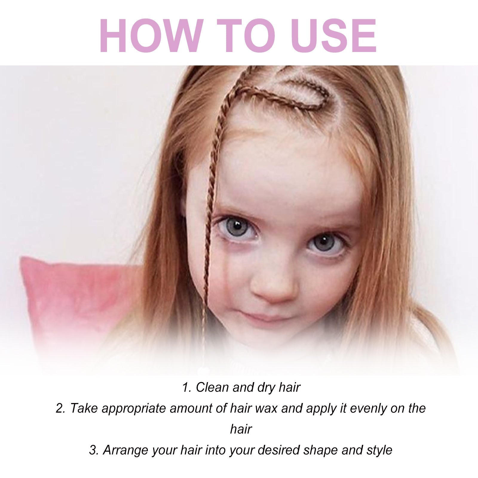 Edge Control Hair Wax, Fluffy Lightsome Matte Easy To Finalize The Lasting Stereo Modelling Mud