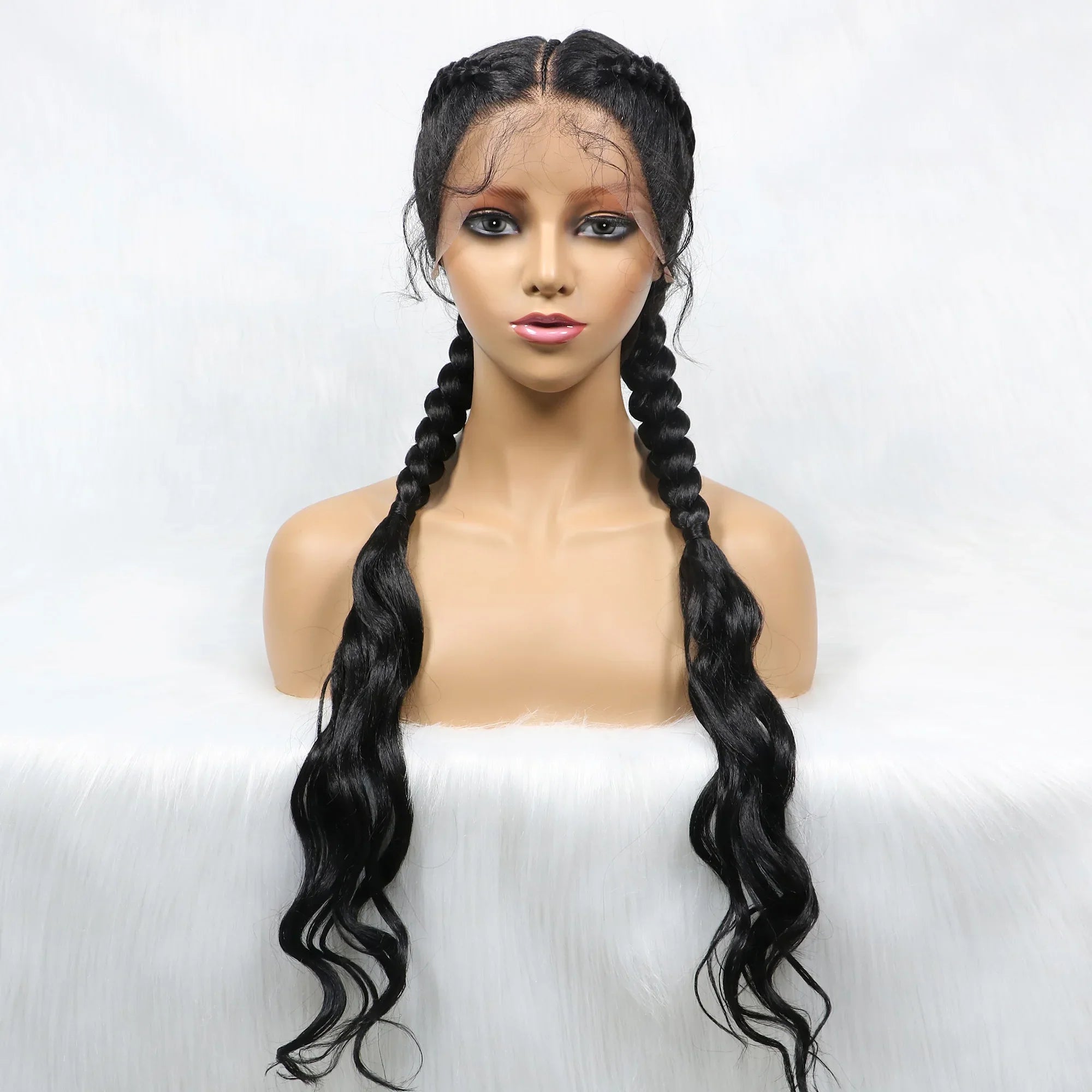 KIMA Double Dutch Braids Wig | Natural Wave Hair & Baby Hair