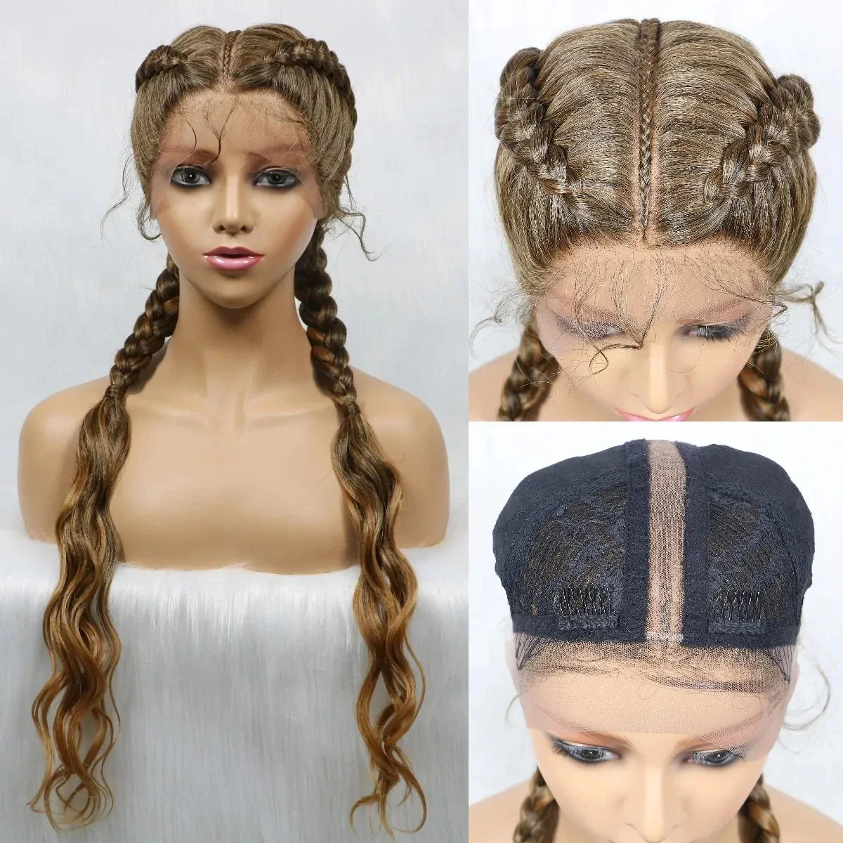 KIMA Double Dutch Braids Wig | Natural Wave Hair & Baby Hair