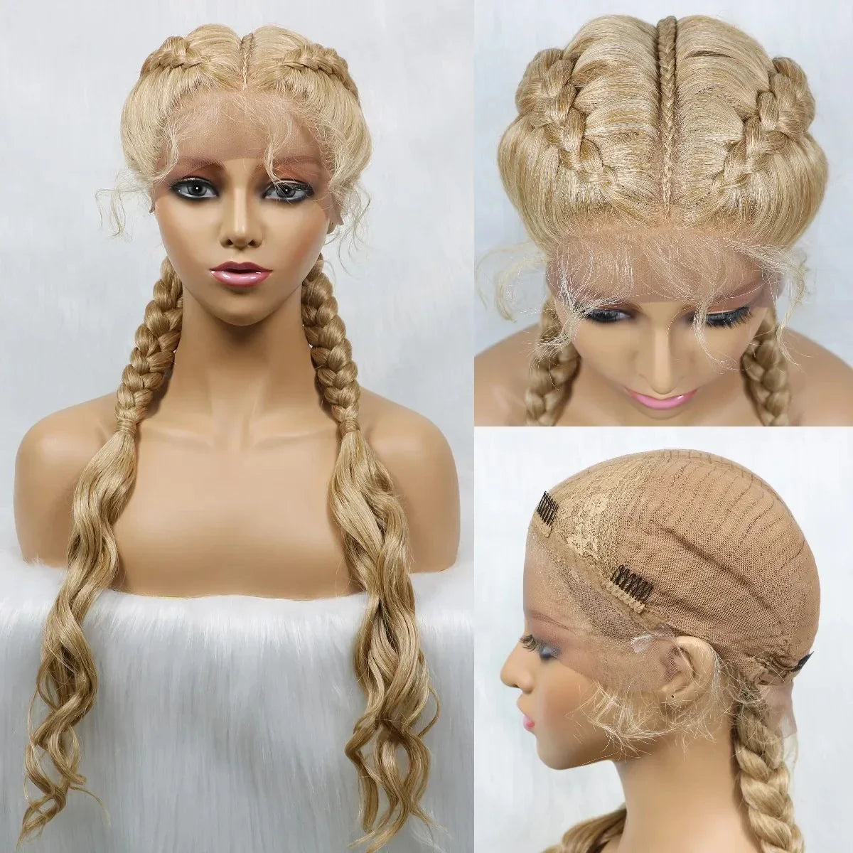 KIMA Double Dutch Braids Wig | Natural Wave Hair & Baby Hair