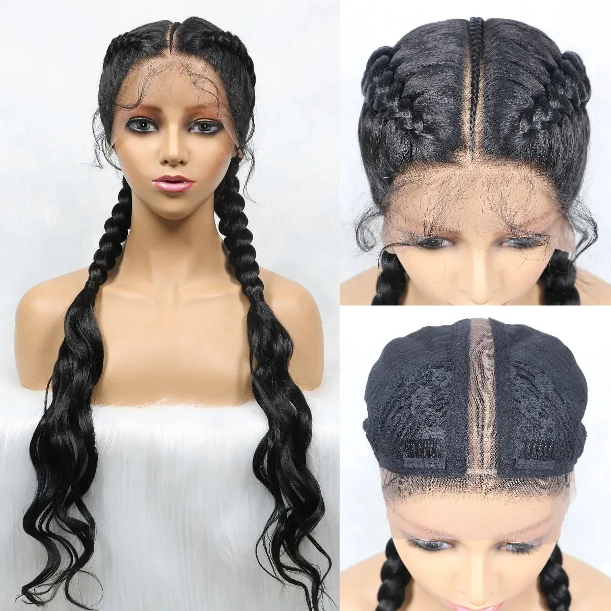 KIMA Double Dutch Braids Wig | Natural Wave Hair & Baby Hair