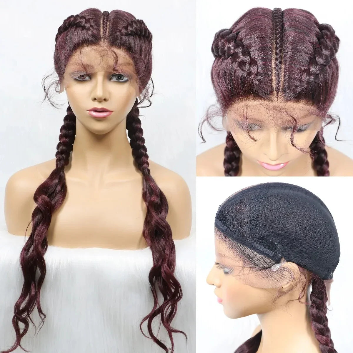 KIMA Double Dutch Braids Wig | Natural Wave Hair & Baby Hair