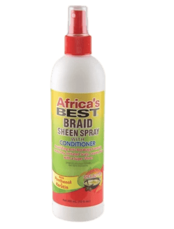 Africa's Best Braid Sheen Spray Witn Conditioner 12 Oz