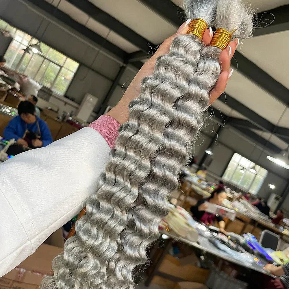 Human Hair 20" Braiding Bundle - Deep Wave Highlight P4/27 for Gorgeous Styles