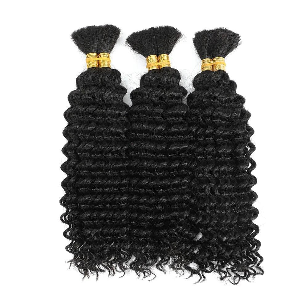 Human Hair 20" Braiding Bundle - Deep Wave Highlight P4/27 for Gorgeous Styles